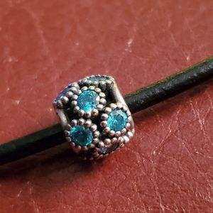 Pandora Blue Radiant Crystal Charm